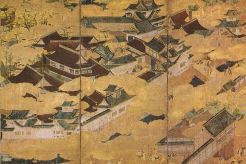 Jurakudai screen at Mitsui Museum