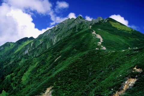 丸山から望む西穂高岳