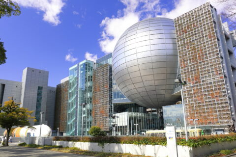 名古屋市科学館外観（名古屋市中区栄、2020年（令和2年）2月）