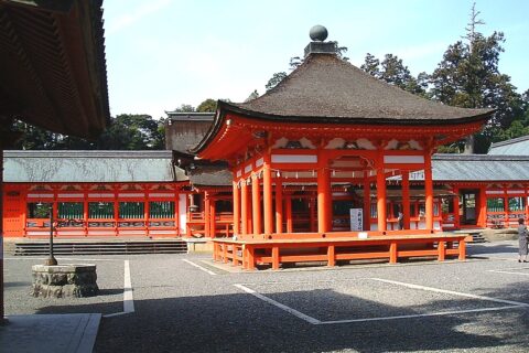 The Nangu Taisha shrine in Tarui, Gifu, Japan.