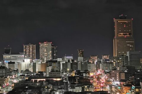 ​南区方面より浜松市街地を撮影。