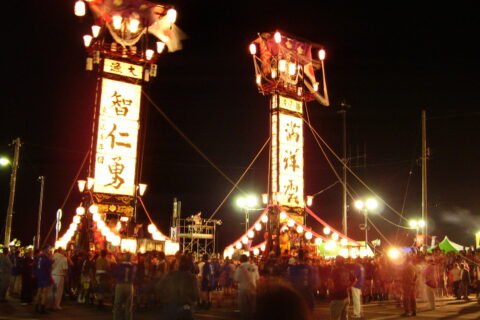 和倉温泉の能登よさこい祭り。