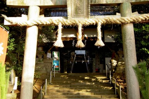 Sada shrine, Ichi no torii. Minami-Nakaburi, Hirakata-shi, Osaka Japan.