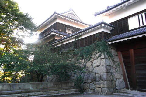 上田城の城門。