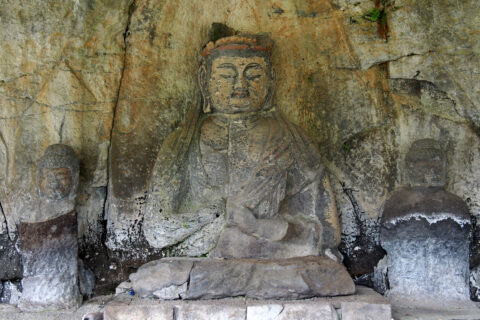 臼杵磨崖仏古園石仏群大日如来像（大分県臼杵市）