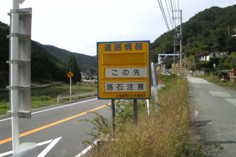 The Yamanashi Prefectural Road Route 113 in Kofu City