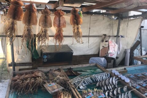 呼子の朝市 (Yobuko morning market)