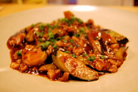 Mapo-nasu served in 銀座園 in 宇都宮市