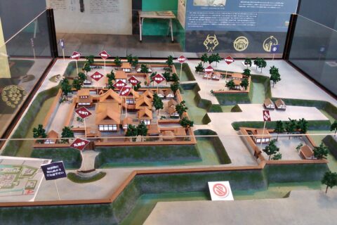 躑躅ヶ崎館 - ジオラマ（こうふ開府500年メモリアルギャラリー展示物・甲府駅）